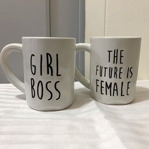 Rae Dunn Style Girl Power Mugs